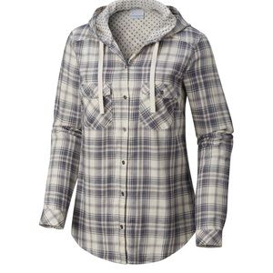 Columbia 100% Lightweight Cotton Hoodie Shirt.